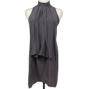 NEW Tucker NYC Dress Women's Size‎ S Small Gray 100% Silk Knee Length